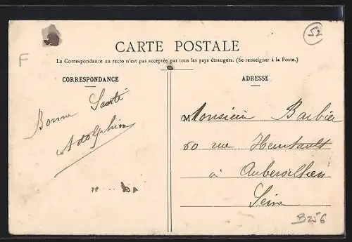 AK Magneux, La Grande-Rue avec église et habitants