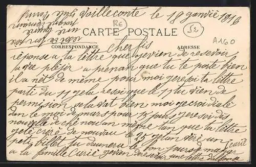 AK Voillecomte /Haute-Marne, Entrée du Pays, Rue de la Croix