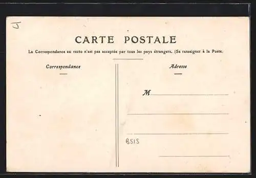 AK Rolampont, Facade de la Poste et Horlogerie-Bijouterie avec passants et bicyclette