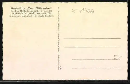 AK Mittenwalde / Mark, Teilansicht