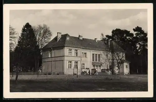 AK Gross-Köris, Hauptgebäude des Zentralen Pionierlagers Heinrich Rau