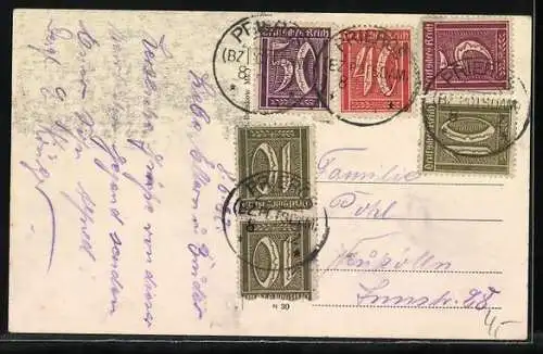 AK Bestensee, Ruderpartie auf dem Huscht-See