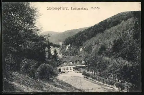 AK Stolberg / Harz, Blick nach dem Schützenhaus