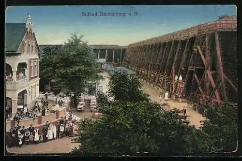 AK Dürrenberg a. S., Am Kurhaus mit Gradierwerk