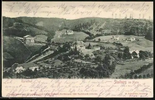 AK Stolberg / Harz, Ortspartie im Tyrathal