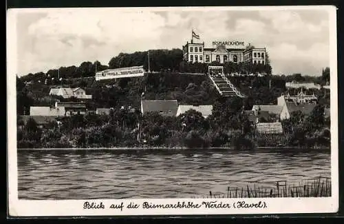 AK Werder, Hotel u. Restaurant Bismarckhöhe an der Havel