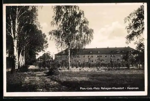 AK Rehagen-Klausdorf, Kasernen und Pionier-Übungsplatz