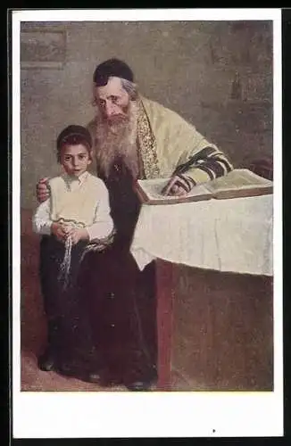 AK Jude beim Gebet mit seinem Sohn