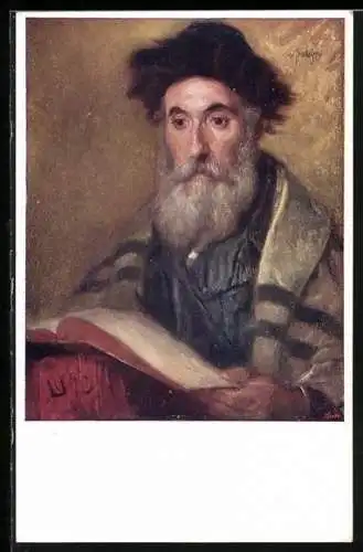 AK Jüdischer Mann mit Buch