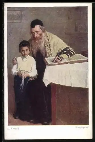 AK Jude beim Gebet mit seinem Sohn