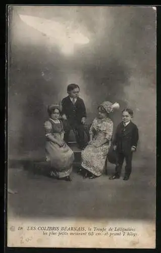 AK Les Colibris Béarnais, La Troupe de Lilliputiens, Liliputaner