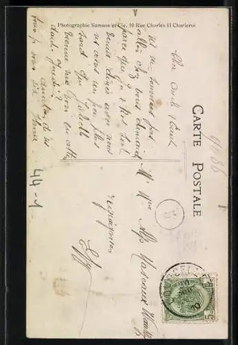 AK Kinderpaar mit einem Wagen, Spielzeug