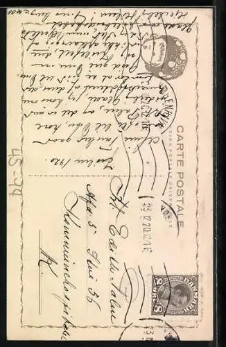 AK Junge auf Skiern schaut zu Frau mit Kind