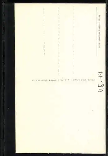 AK Junges Paar mit Skiern und Mistelzweigen