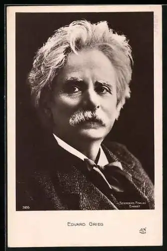 AK Edvard Grieg, Kopfportrait des Komponisten