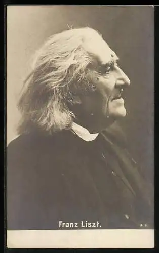 AK Porträt des Pianisten Franz Liszt