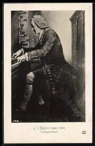 Künstler-AK Compositeur J. S. Bach