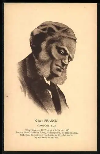Künstler-AK Compositeur César Franck