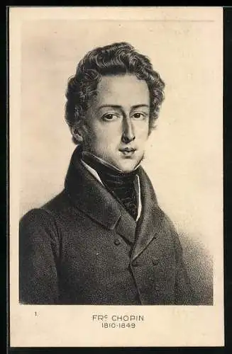Künstler-AK Portrait Frédéric Chopin