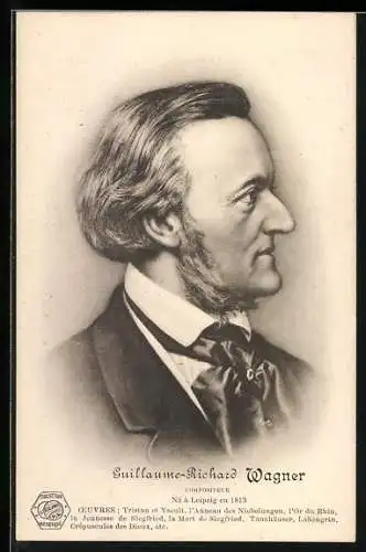 Künstler-AK Guillaume-Richard Wagner im Profil
