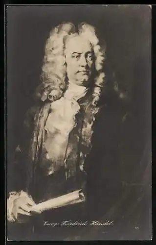 AK Georg Friedrich Händel im barocken Anzug