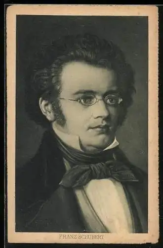Künstler-AK Franz Schubert im Porträt