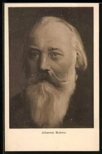 Künstler-AK Johannes Brahms im Porträt