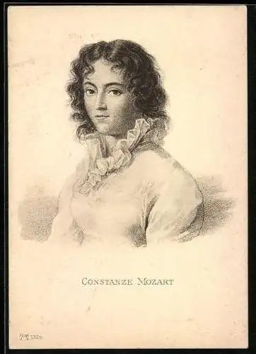 Künstler-AK Constanze Mozart im Porträt