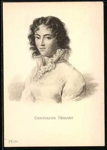 Künstler-AK Constanze Mozart im Porträt