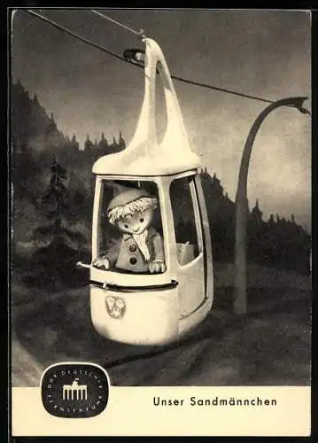 AK Sandmann in der Seilbahn
