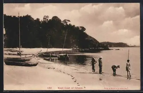 AK Johore, East Coast of Johore with fishing boats on the shore
