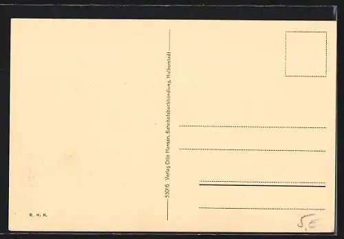 AK Halberstadt, Fischmarkt mit Strassenbahn