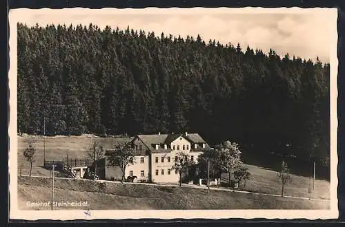 AK Steinheidel i. Erzgeb., Gasthof Steinheidel, Bes. A. Netuschil
