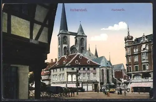 AK Halberstadt, Fischmarkt, Kirche