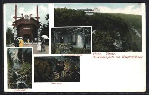 AK Thale / Harz, Hexentanzplatz, Walpurgishalle