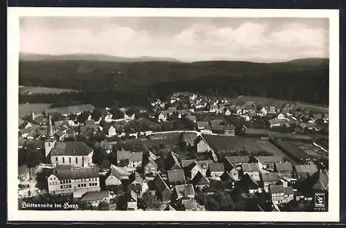 AK Hüttenrode im Harz, Ortsansicht aus der Vogelschau