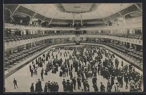 AK Berlin, Hohenzollern-Sportpalast, grösste Kunsteisbahn der Welt, Potsdamerstrasse 72