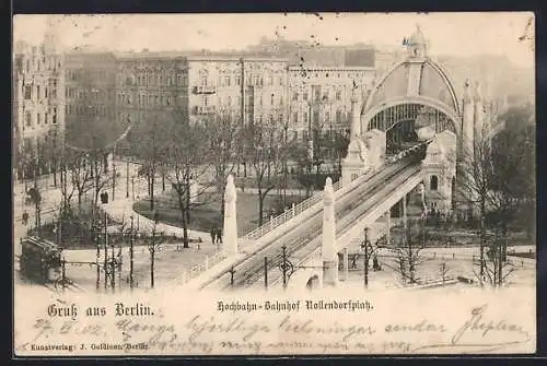 AK Berlin-Schöneberg, Hochbahn-Bahnhof Nollendorfplatz