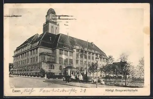 AK Essen, Königl. Baugewerkschule