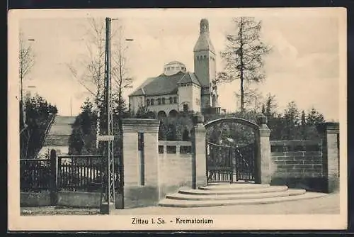 AK Zittau i. Sa., Krematorium