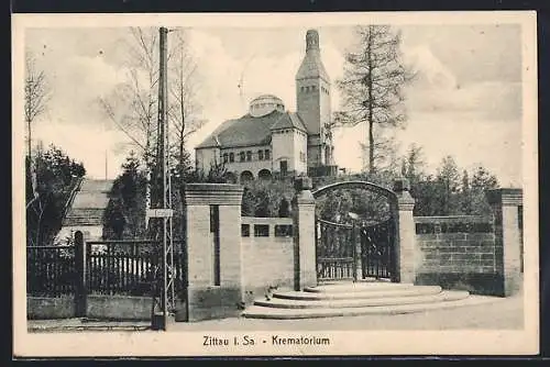 AK Zittau i. Sa., Krematorium