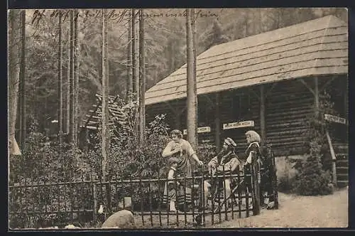 AK Oybin b. Zittau, Waldtheater, Wilhelm Tell, Aufführung nach Schiller