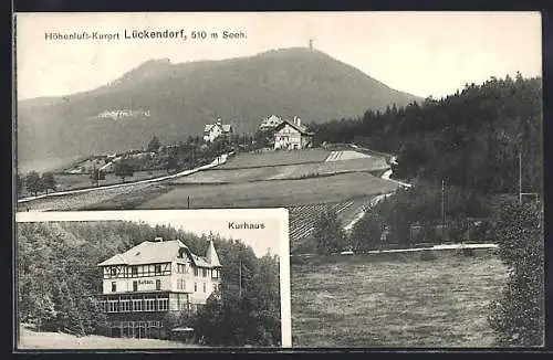 AK Lückendorf, Kurhaus, Bergansicht