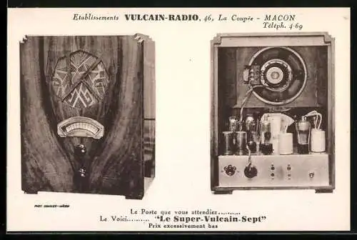 AK Macon, Establissements Vulcain-Radio, 46, La Coupée