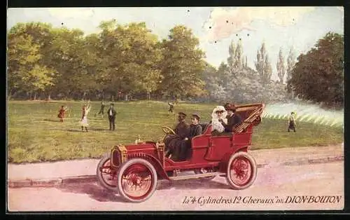 AK Auto, La 4 Cylindres 12 Chevaux de Dion-Bouton, Reklame
