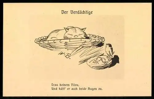 10 Künstler-AK Wilhelm Busch: Aus Wilhelm Busch`s Skizzenbüchern, Serie II, Ständchen, Der Verdächtige, Die Zeit u. A.