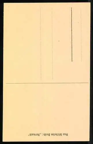 10 Künstler-AK Wilhelm Busch: Aus Wilhelm Busch`s Skizzenbüchern, Serie II, Ständchen, Der Verdächtige, Die Zeit u. A.