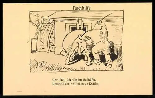 10 Künstler-AK Wilhelm Busch: Aus Wilhelm Busch`s Skizzenbüchern, Serie II, Ständchen, Der Verdächtige, Die Zeit u. A.