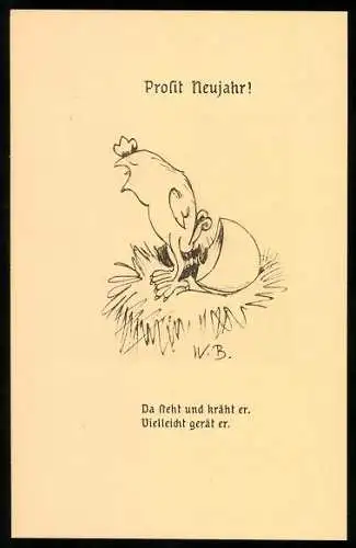 10 Künstler-AK Wilhelm Busch: Aus Wilhelm Busch`s Skizzenbüchern, Serie II, Ständchen, Der Verdächtige, Die Zeit u. A.