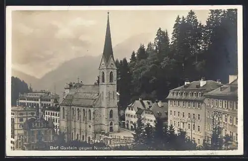 AK Bad Gastein, Kirche gegen Norden
